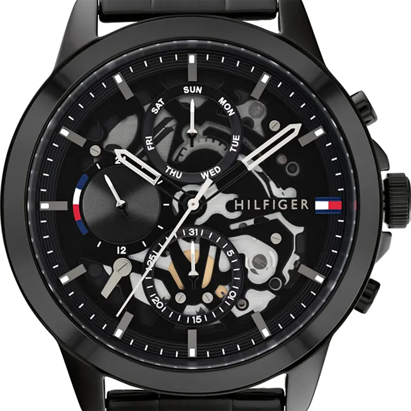Tommy Hilfiger Henry Chronograph Black Dial Men's Watch- 1710478